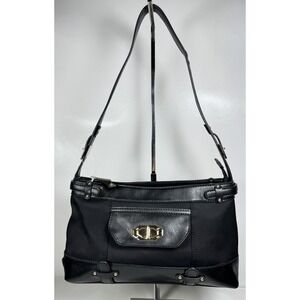 Etienne Aigner Bruckner Collection Black Shoulder Bag Purse Classic